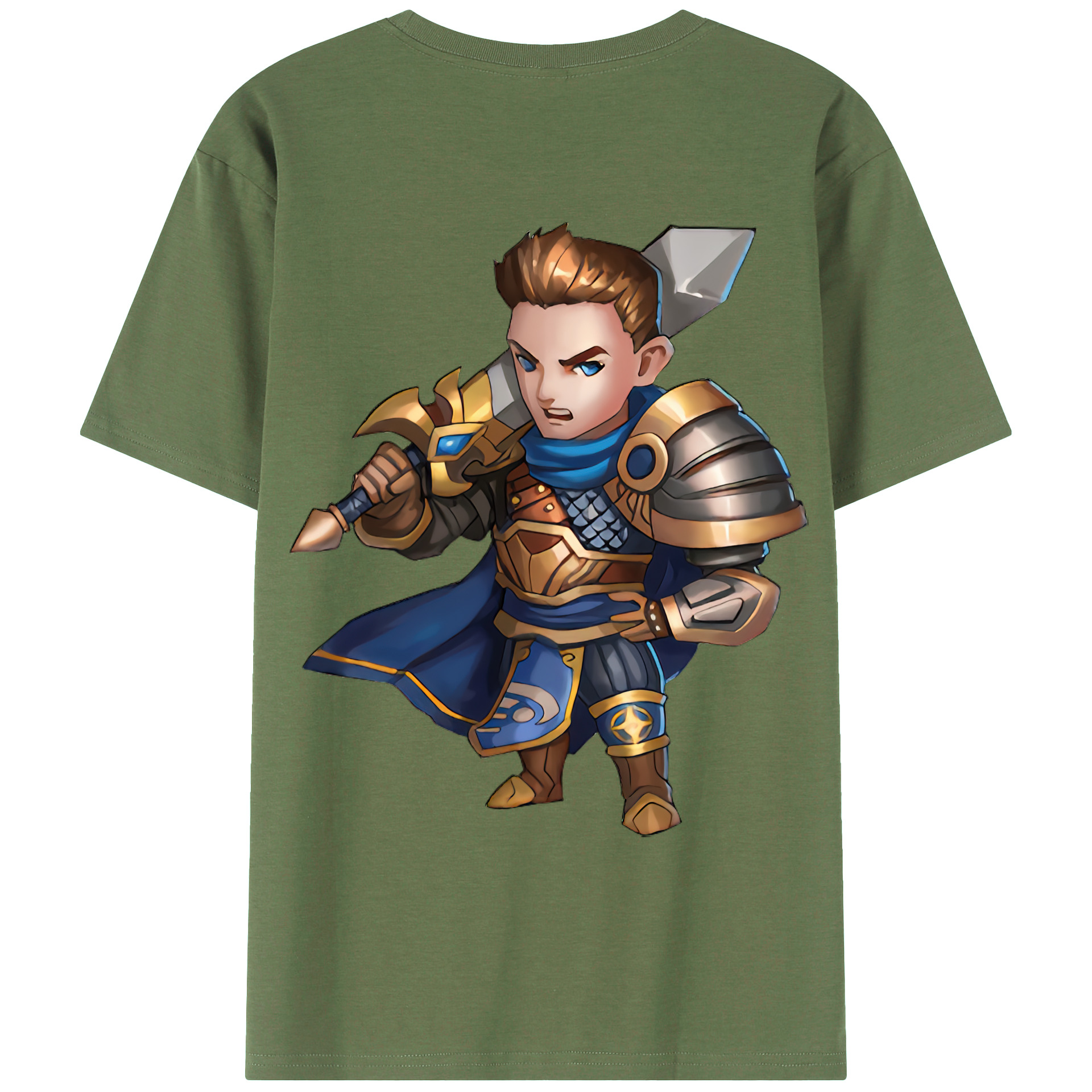 （画像用） リーグ・オブ・レジェンド League of Legends LOL 綿100％ メンズ半袖Tシャツ（バックプリント） 通気性